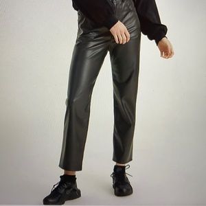 Levi’s Faux Leather Ribcage Straight Pants